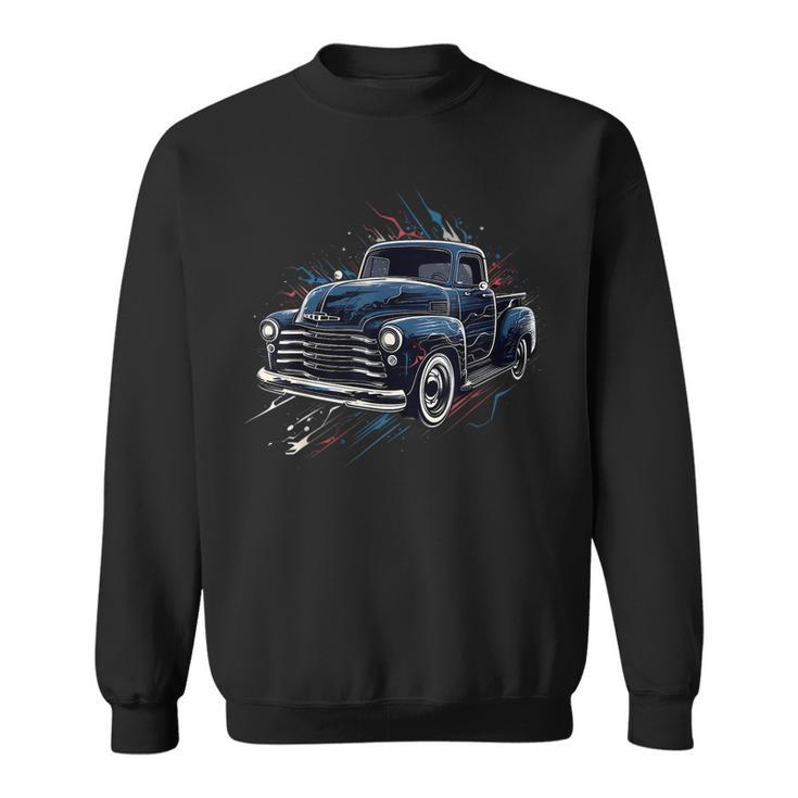 Truck Vintage Old Classic School American Pickup Retro Farm Sweatshirt