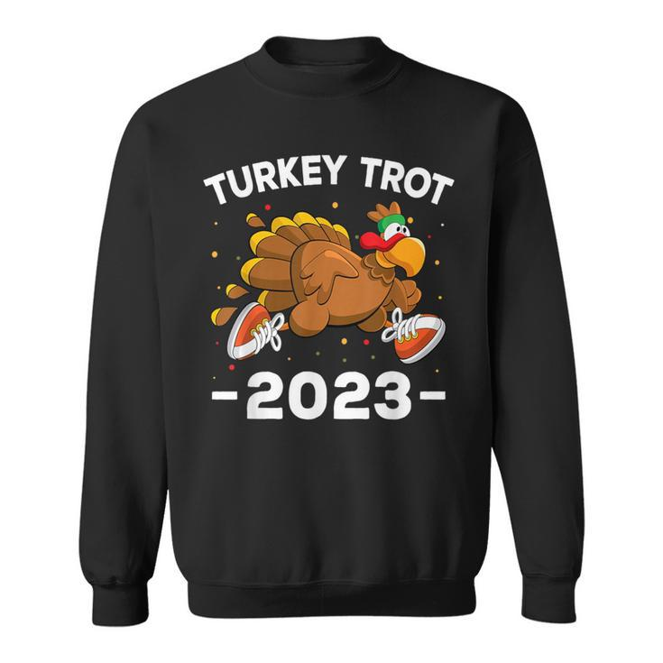 Turkey Trot 2023 Thanksgiving Turkey Running Trot Sweatshirt