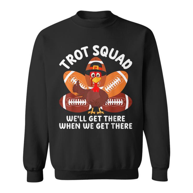 Turkey Trot Squad Thanksgiving Running Costume Boy Men Sweatshirt