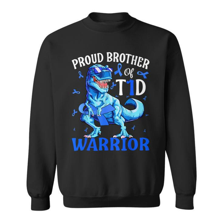 Type 1 Diabetes Proud Brother Of A T1d Warrior Sweatshirt