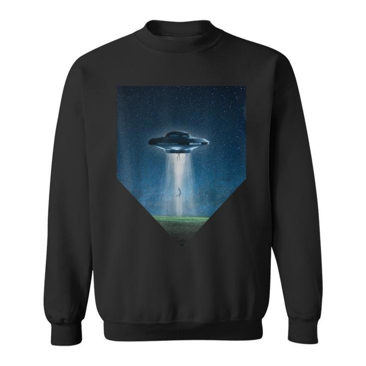 Ufo Abduction  Flying Saucer Alien Believers Space  Sweatshirt