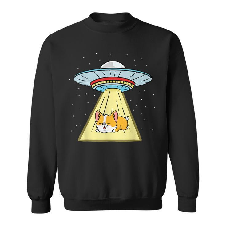 Ufo Abduction Sleeping Corgi  Sweatshirt
