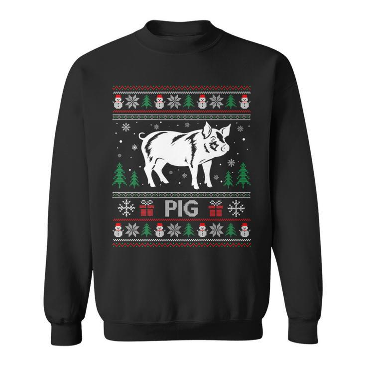Ugly Christmas Sweater  Pig Ugly Xmas Sweatshirt