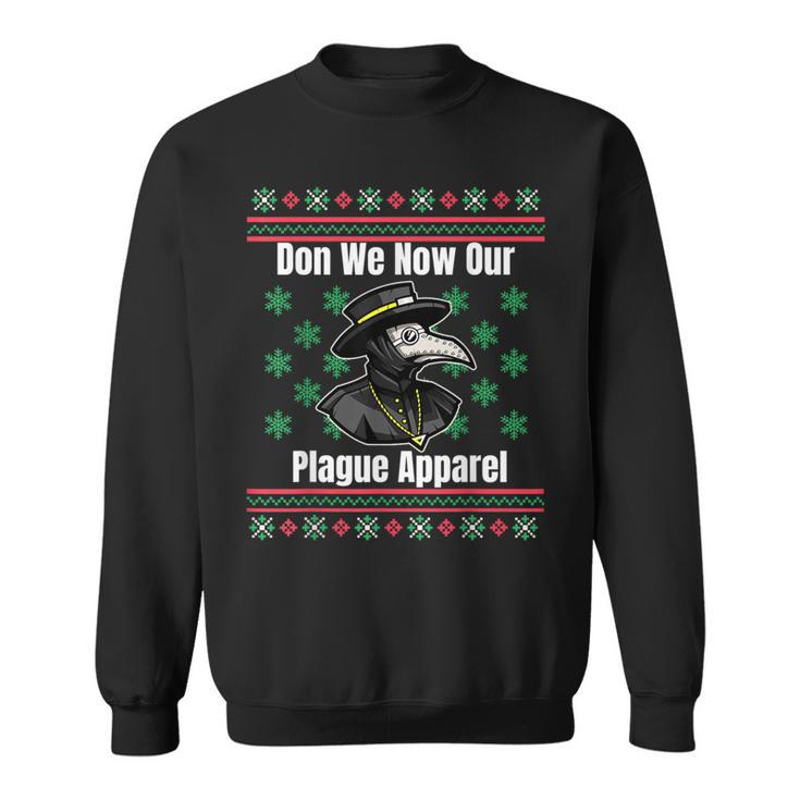 Ugly Christmas Sweater Style Plague Doctor Sweatshirt