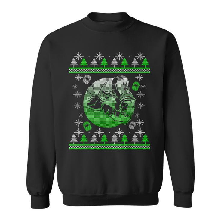 Ugly Christmas Sweater Welder Xmas Welding For Long Sleeve T-Shirt -  Monsterry