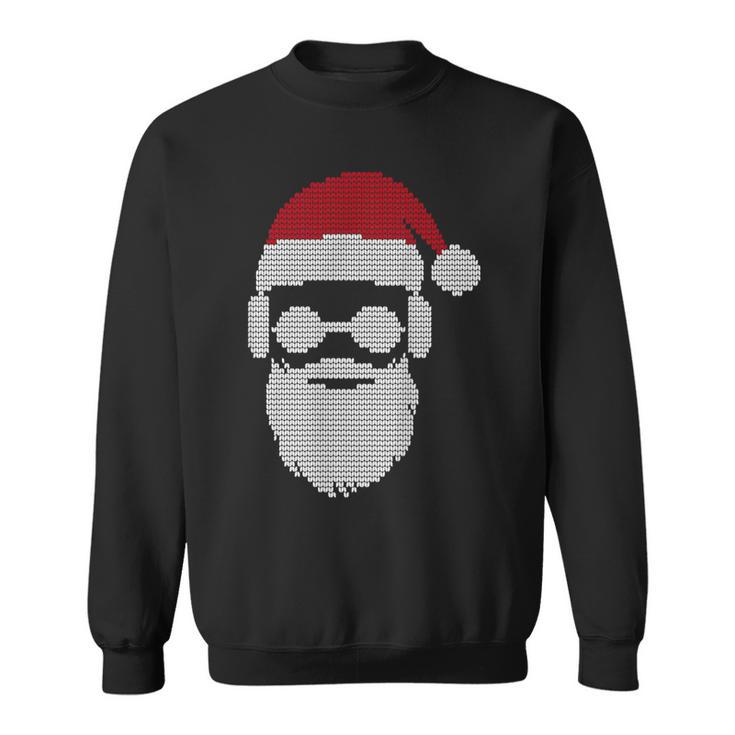Ugly Christmas Xmas Sweater Cool Hipster Santa Claus Present Sweatshirt