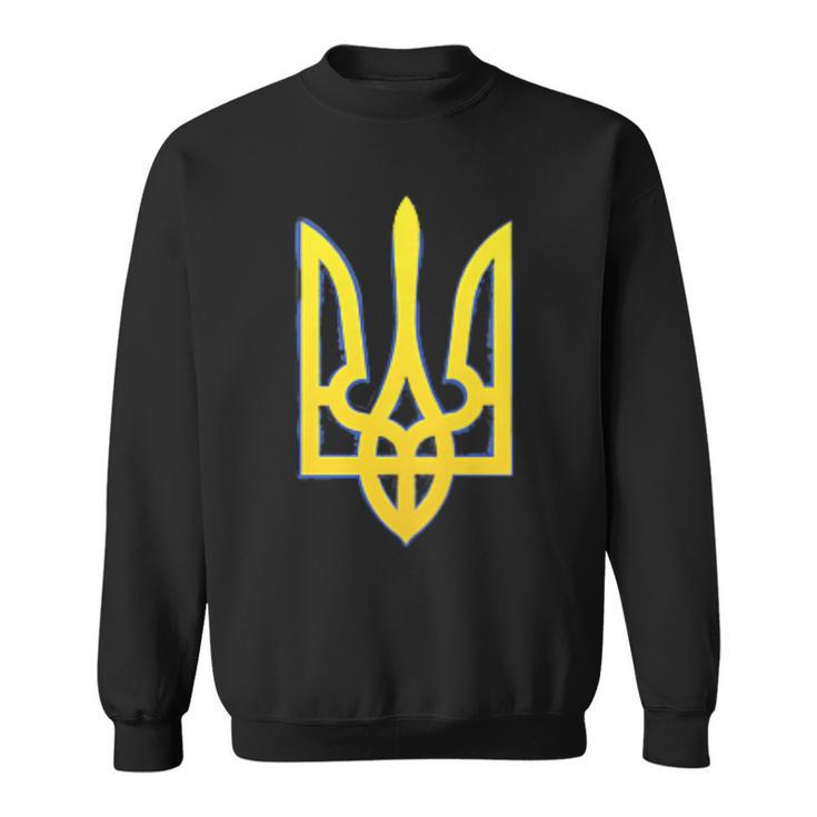Ukraine Trident Zelensky Military Emblem Symbol Patriotic Sweatshirt