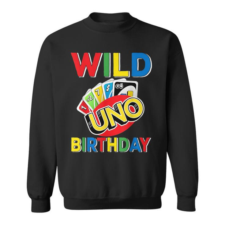 Uno Themed 1St Birthday Party Decorations 1St Bday Boy  Sweatshirt