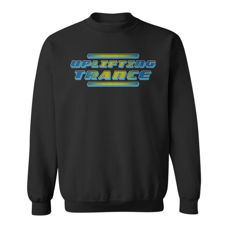 Uplifting Trance Blue Yellow Remix Sweatshirt