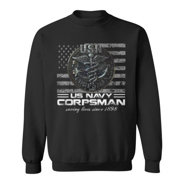 Us Navy Corpsman  Navy Veteran Gift Ideas  Sweatshirt