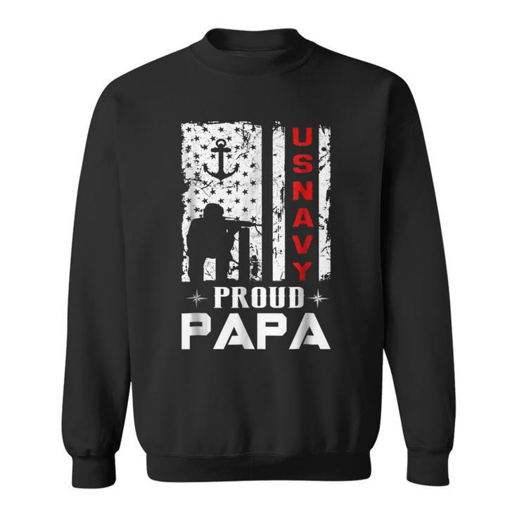 Us Navy Proud Papa Veteran  Veterans Day  Sweatshirt