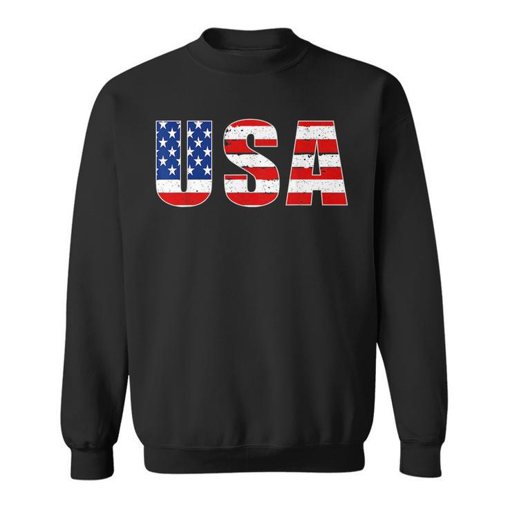 Usa American Flag United States Of America Us 4Th Of July Usa Funny Gifts Sweatshirt