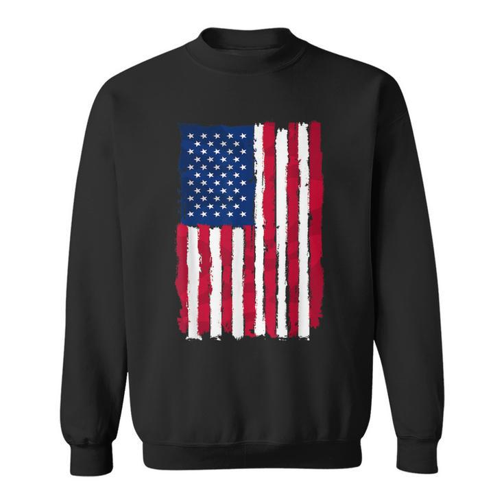 Usa Flag 4Th July Red American White Star Blue Stripes 4 Day  Sweatshirt
