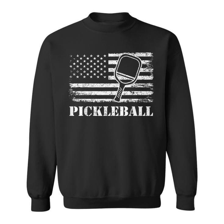 Usa Flag Pickleball Vintage  Sweatshirt