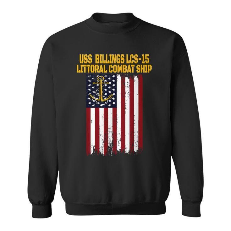 Uss Billings Lcs-15 Littoral Combat Ship Veterans Day Sweatshirt