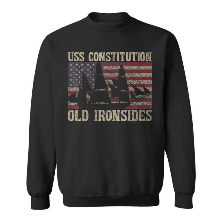 Uss Constitution Old Ironsides Frigate Usa American Gift  Sweatshirt