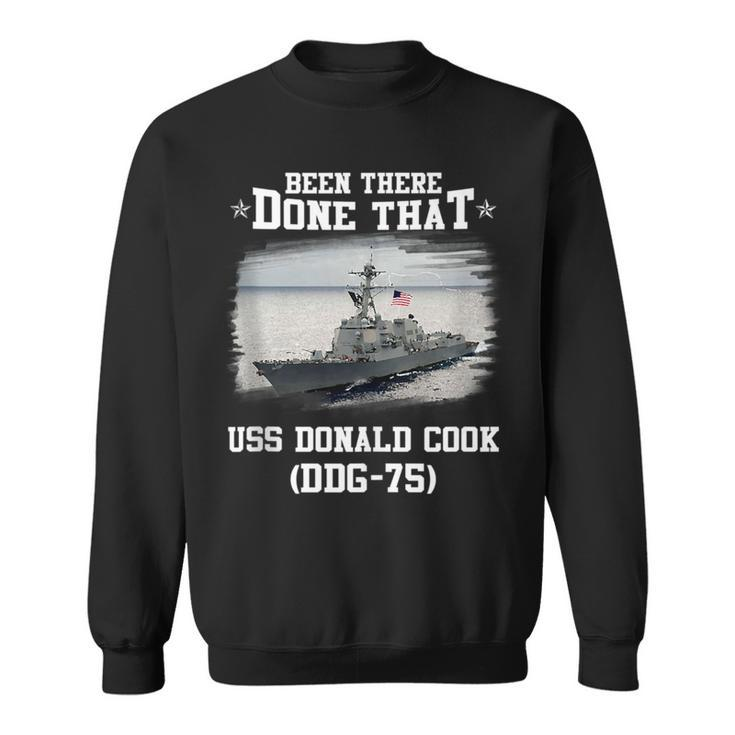 Uss Donald Cook Ddg-75 Veterans Day Father Day Gift  Sweatshirt