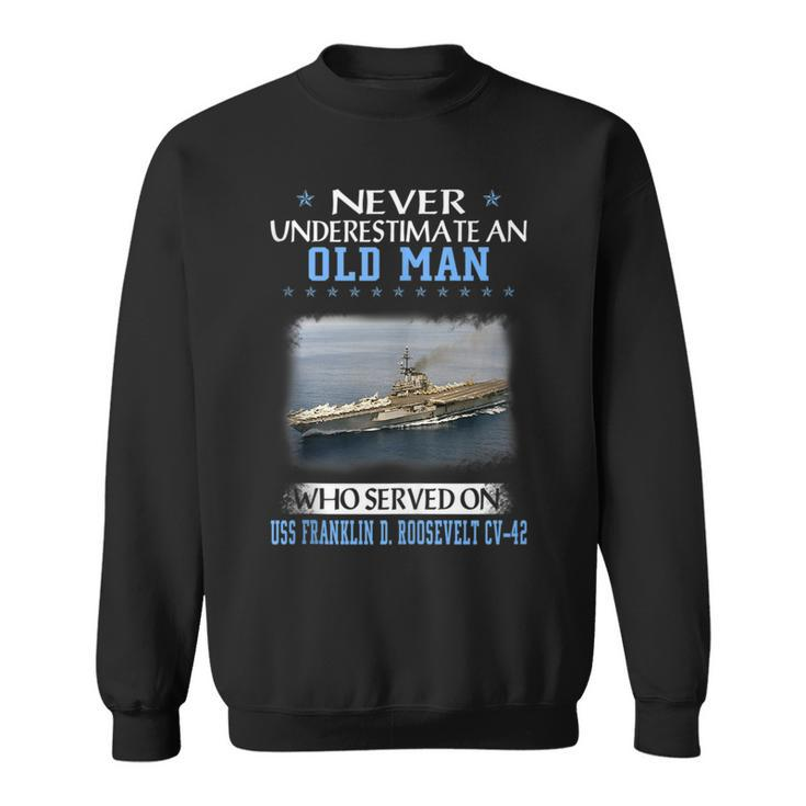 Uss Franklin D Roosevelt Cv-42 Veterans Day Father Day Gift  Sweatshirt