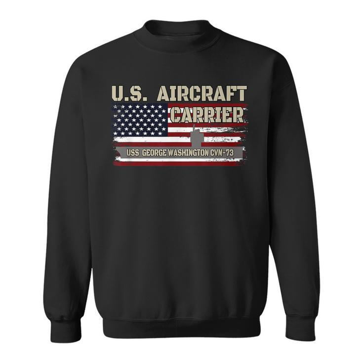 Uss George Washington Cvn-73 Aircraft Carrier Veterans Day Sweatshirt