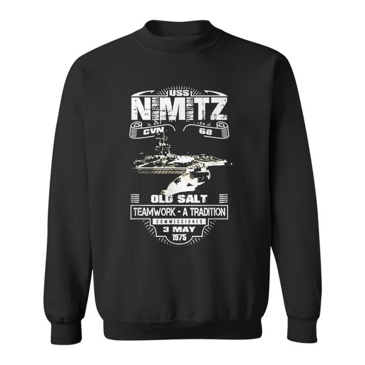 Uss Nimitz Old Salt Since 1975 Cvn 68  Sweatshirt