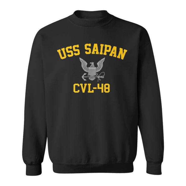 Uss Saipan Cvl48  Sweatshirt