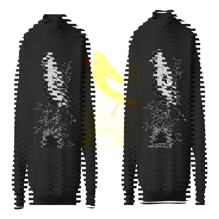 Ventage American Goldfinch Graphic Cute American Goldfinch Sweatshirt