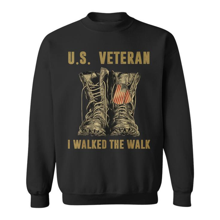 Veteran Of United States Us Army American Flag Vintage Sweatshirt