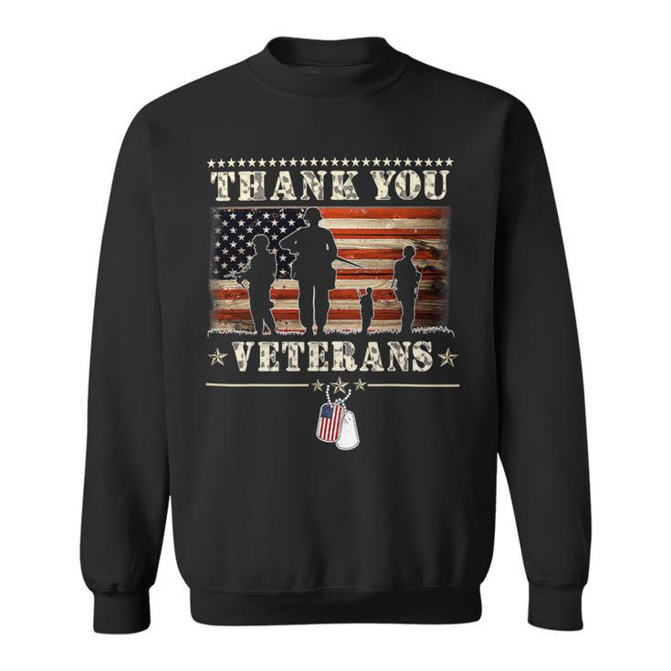 Veteran Vets Thank You Veterans Proud Veteran Day 321 Veterans Sweatshirt