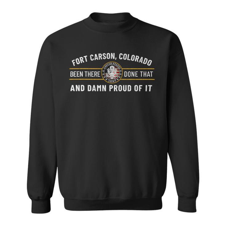 Veteran Vets Us Army 4Th Infantry Division Fort Carson Colorado Veterans Sweatshirt