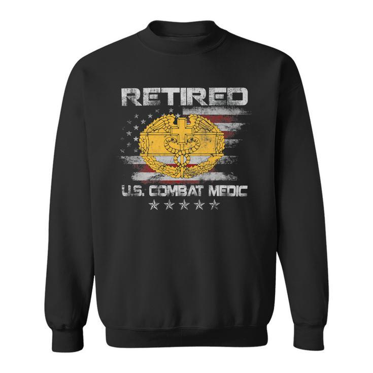 Veteran Vets US Army Retired Combat Medic Proud Veteran Medical Military 149 Veterans Sweatshirt
