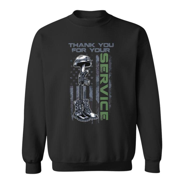 Veterans Day Thank You For Your Service 45 Sweatshirt