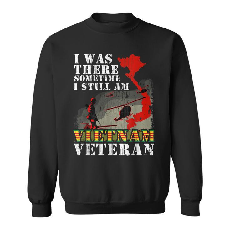 Vietnam Veteran Military Sodier Veterans Day American Flag  Sweatshirt