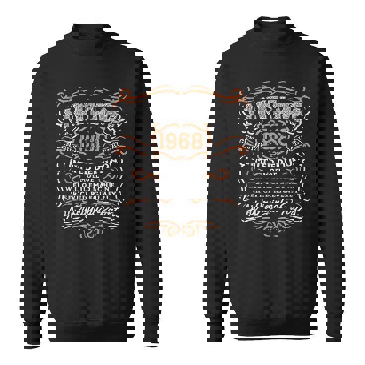 Vintage 1968  Retro Funny 51St Birthday Gifts For Dad Funny Gifts For Dad Sweatshirt