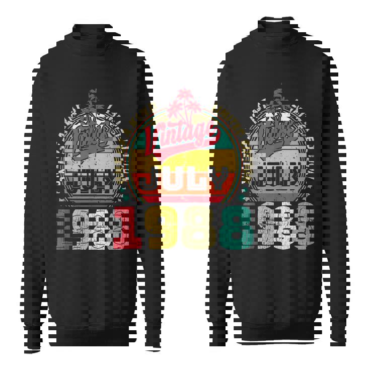 Vintage 35Th Birthday Awesome Since July 1988 Sweatshirt