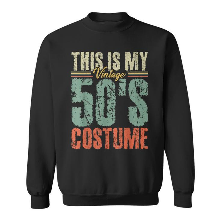 Vintage 50S Costume 50S Outfit 1950S Fashion 50 Theme Party  Sweatshirt