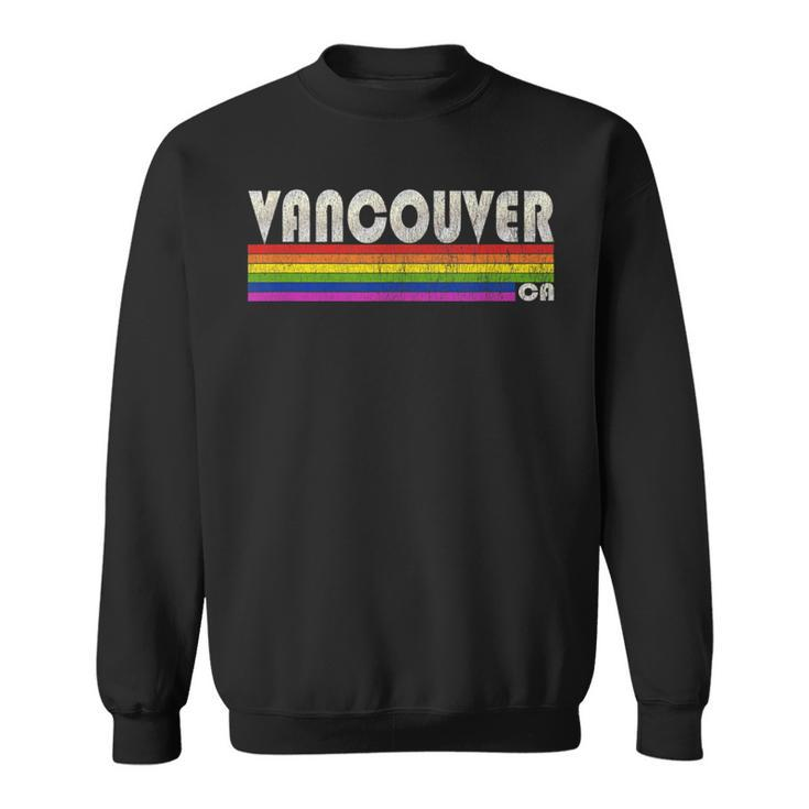 Vintage 80S Style Vancouver Ca Gay Pride Month  Sweatshirt