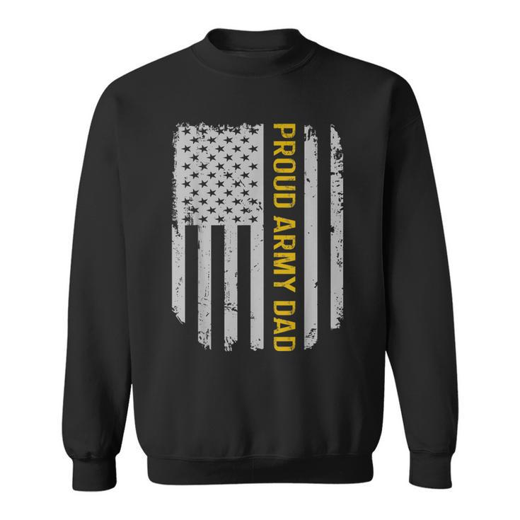 Vintage American Flag Proud Army Dad Fathers Day Gift  Sweatshirt