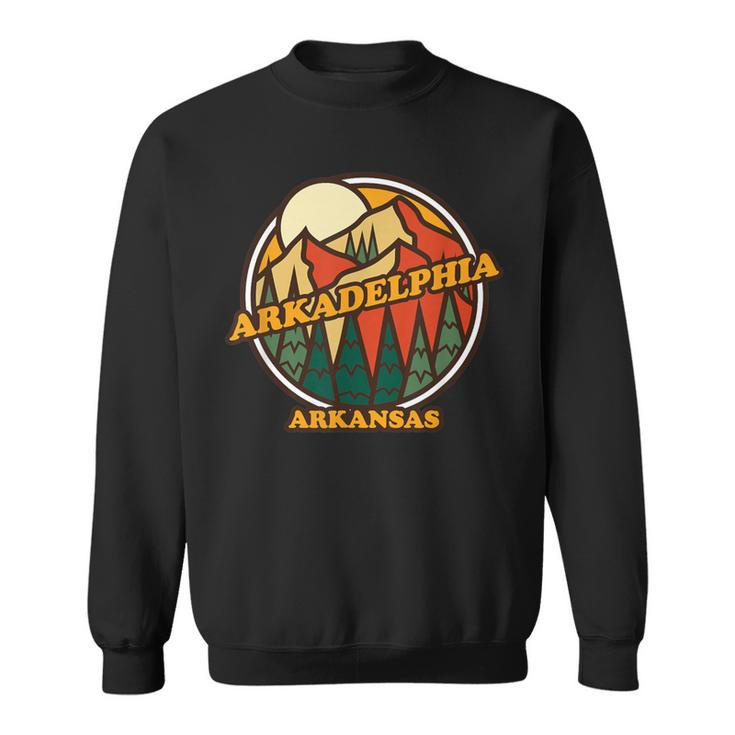 Vintage Arkadelphia Arkansas Mountain Hiking Souvenir Print Sweatshirt