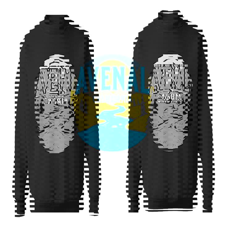 Vintage Avenal California River Valley Souvenir Print Sweatshirt