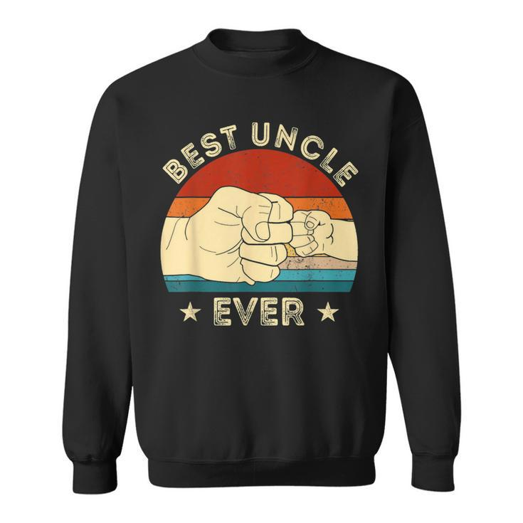 Vintage Best Uncle Ever Fist Bump Funny Uncle Fathers Day  Sweatshirt