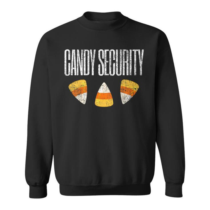 Vintage Candy Security Funny Halloween Candy Corn Gift Halloween Funny Gifts Sweatshirt