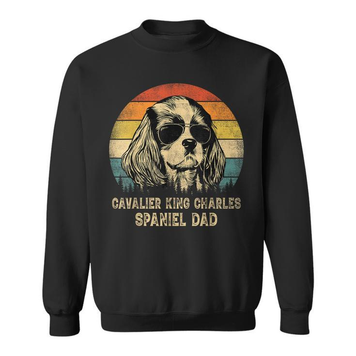 Vintage Cavalier King Charles Spaniel Dad Dog Fathers Day  Sweatshirt