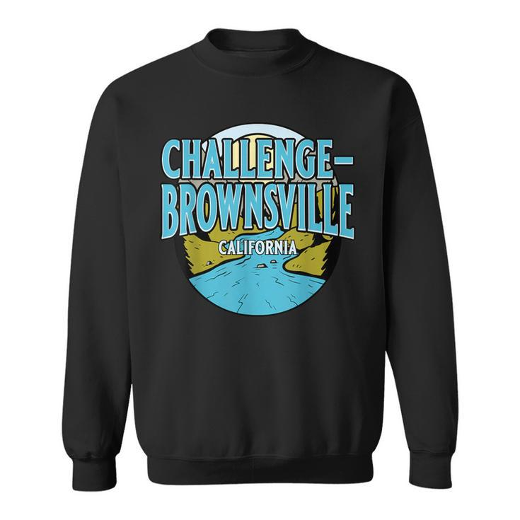 Vintage Challenge-Brownsville California River Valley Print Sweatshirt