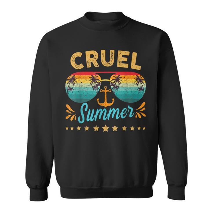 Vintage Cruel Summer Beach Matching Summer Beach Lover Sweatshirt