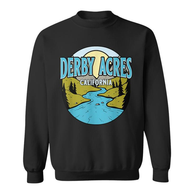 Vintage Derby Acres California River Valley Souvenir Print Sweatshirt