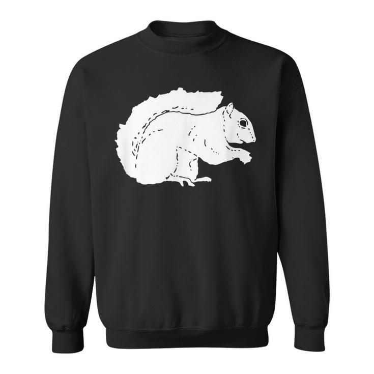 Vintage Forest Animals Cute American Gray Squirrel Sweatshirt