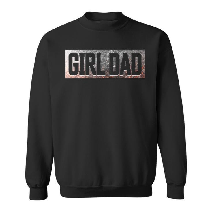 Vintage Girl Dad Proud Father Classic Fathers Day Daddy  Sweatshirt