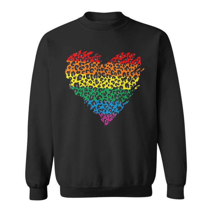 Vintage Leopard Rainbow Sweatshirt