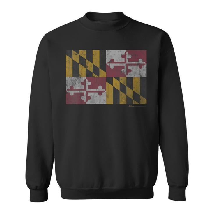 Vintage Maryland State Flag Pride T Sweatshirt