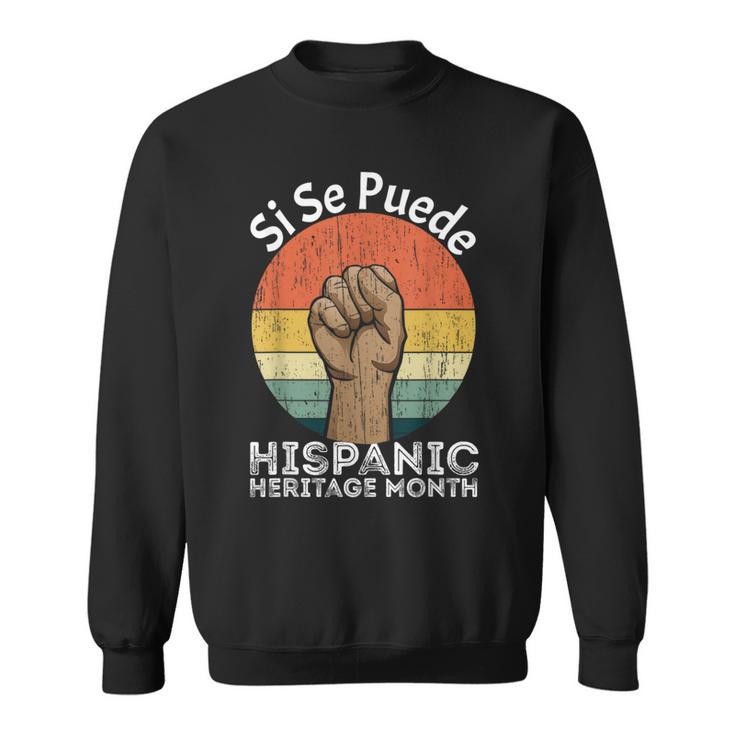 Vintage Hispanic Pride National Hispanic Heritage Month Sweatshirt